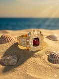 Vintage-Inspired Yellow Gold Ruby and Diamond Ring