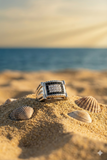 18K White Gold Diamond with Black Diamond Gents Ring