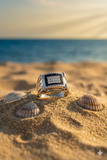 18K White Gold Diamond with Black Diamond Gents Ring