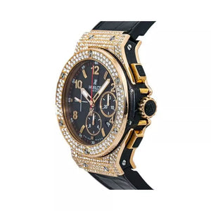 Hublot Big Bang 301.PX.130.RX.174 Diamond Paved Black Dial