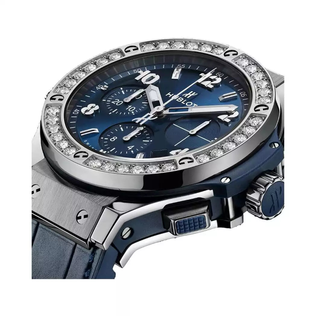 Hublot Big Bang Steel 341.SX.7170.LR.1204 Diamonds Blue Dial