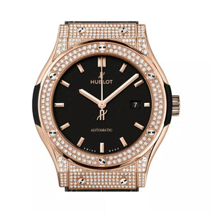 Hublot Classic Fusion 542.OX.1181.LR.1704 King Gold Pave Black Dial