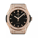 Hublot Classic Fusion 542.OX.1181.LR.1704 King Gold Pave Black Dial