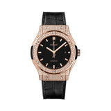 Hublot Classic Fusion 542.OX.1181.LR.1704 King Gold Pave Black Dial