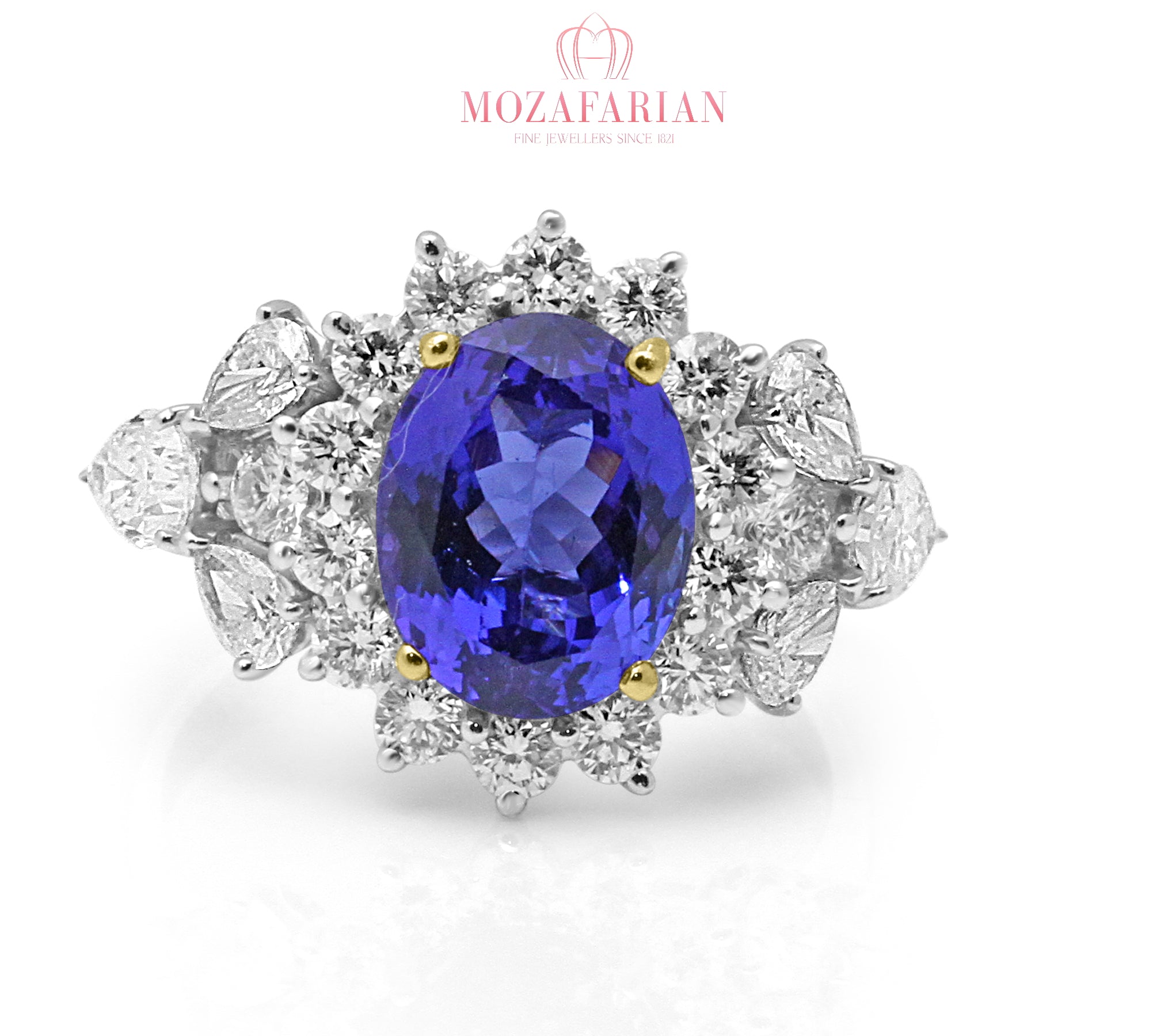 Tanzanite diamond ring