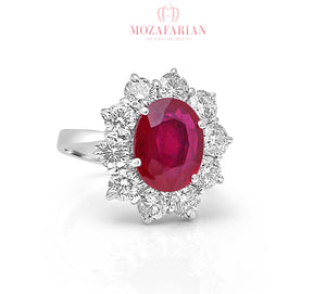 Ruby Diamond ring