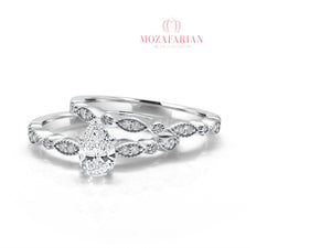 Diamond Engagement ring & Wedding band set