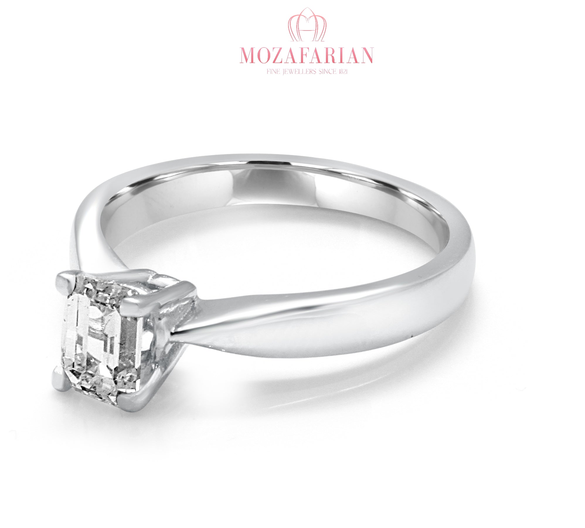 Emerald cut Diamond Ring