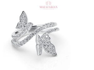 Butterfly Design Diamond ring