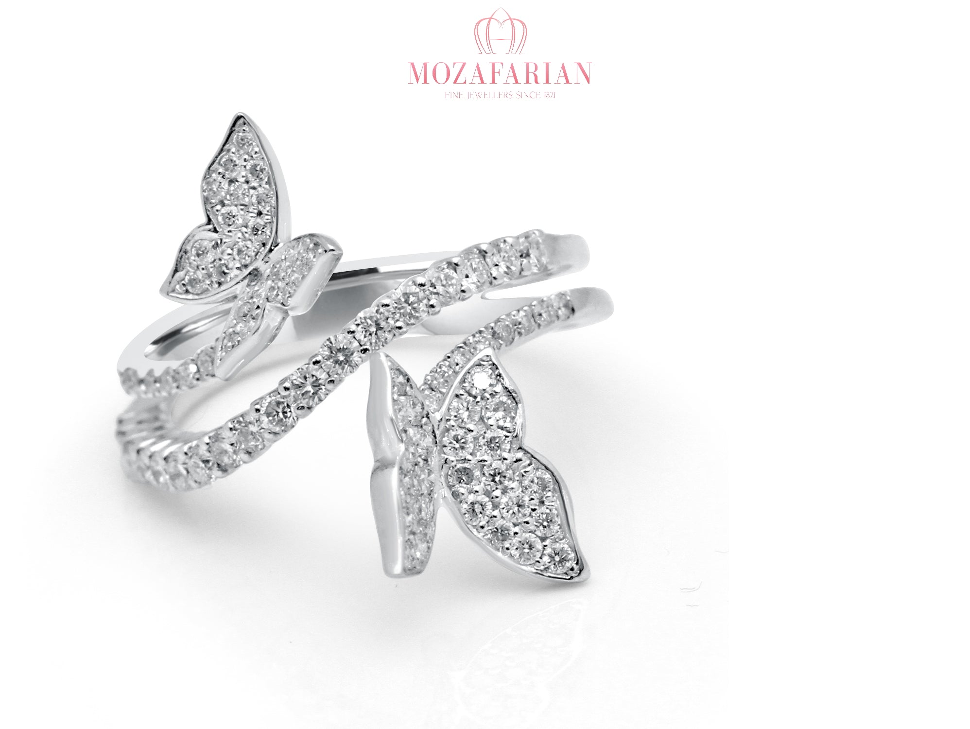 Butterfly Design Diamond ring