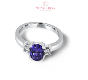 Tanzanite & Diamond Ring