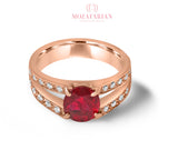 Diamond Ruby Ring