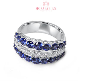 Sapphire & Diamond Ring