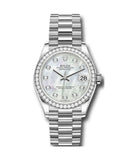 Rolex Datejust 31 M278289Rbr-0005 White Diamond 18K White Gold