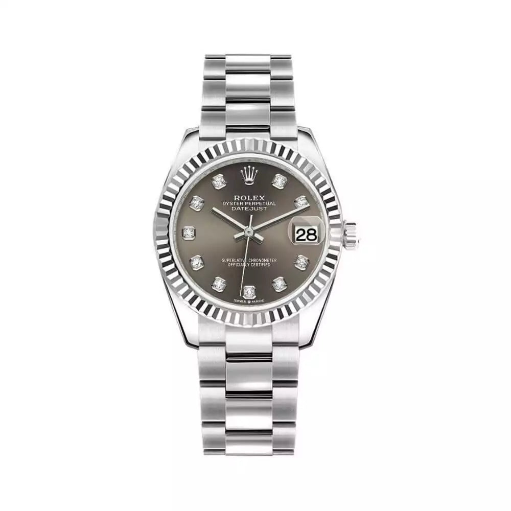 Rolex Datejust 31 M278274-0007 OysterSteel And White Gold Grey Dial