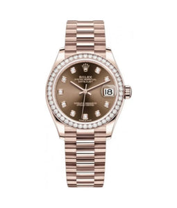 Rolex Datejust M278285Rbr-0006 31Mm President Bracelet Everose Gold