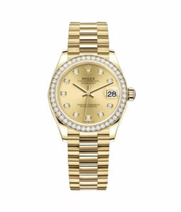 Rolex Datejust M278288Rbr-0005 31Mm Yellow Gold And Diamonds