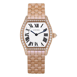 Cartier Tortue Wa501010 18Kt Rose Gold Diamond-Set Bezel