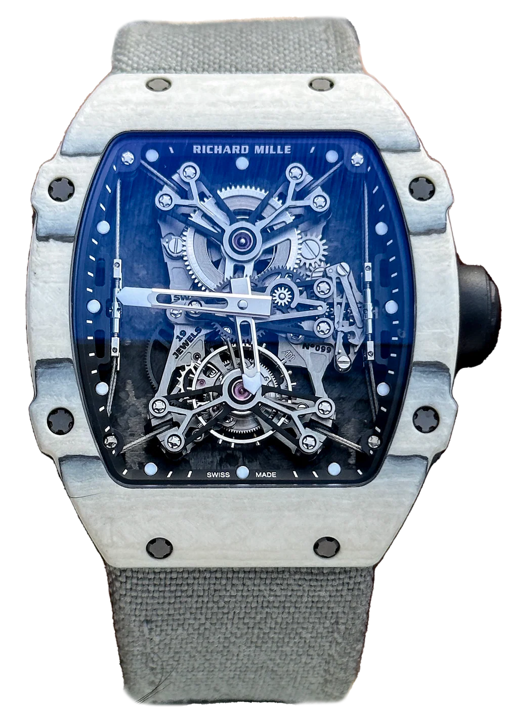 Richard Mille [limited 5 Piece] Rm 27-01 Rafael Nadal Tourbillon White Quartz Tpt