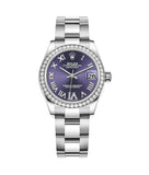 Rolex Datejust Oyster M278384Rbr-0029 31mm Steel White Gold And Diamonds